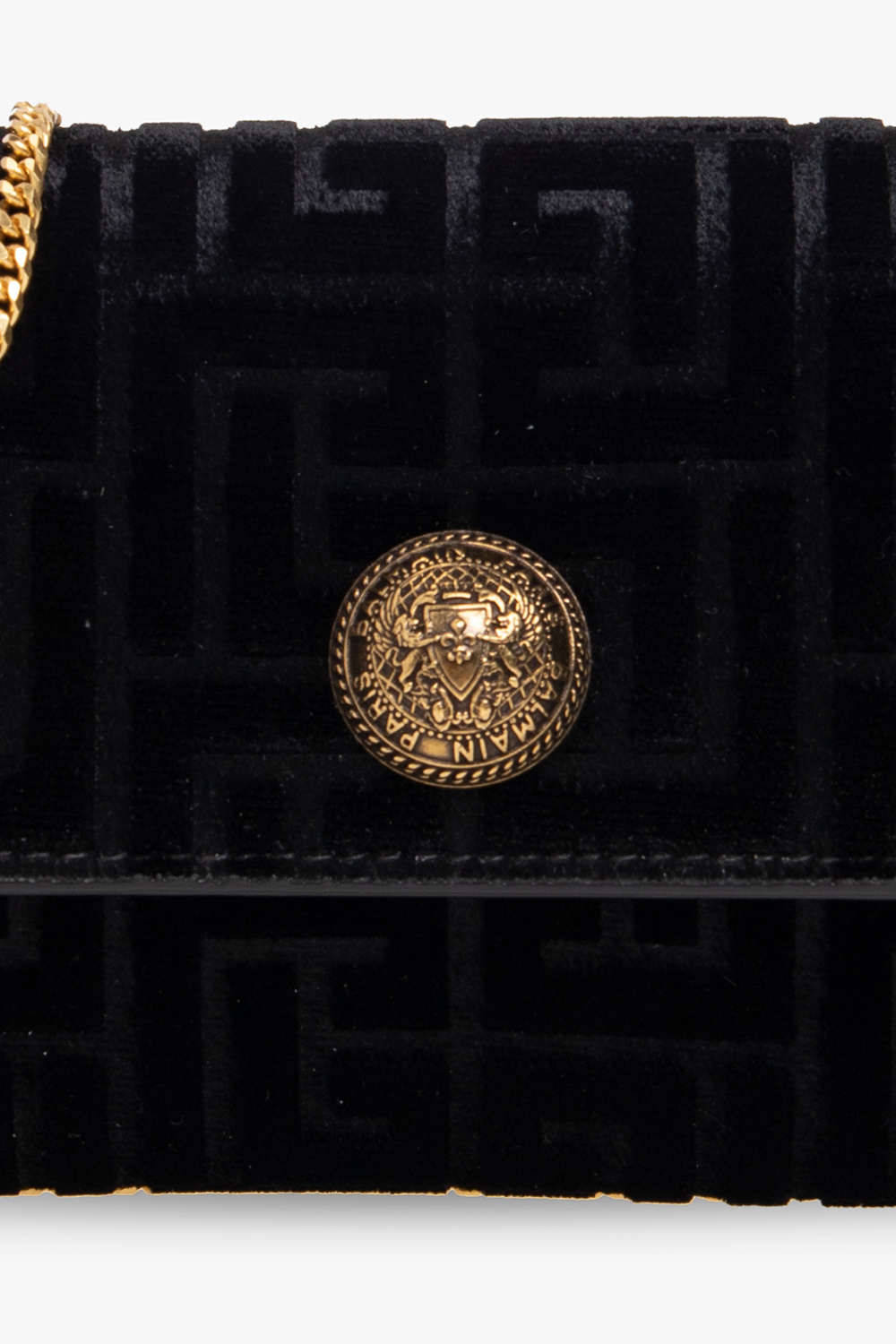 【関税＆送料込み】Balmain Wallets Balmain B-Buzz Leather Wallet-On-Chain | Saks Fifth Avenue